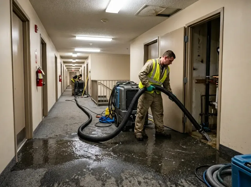 multi-unit-apartment-hallway-f-005 — frequently asked questions, Emergency Burst Pipe Water Extraction & Removal in Myers Co…